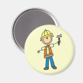 Bouwnijverheid met Hammer Magneet (Voorkant / Achterkant)