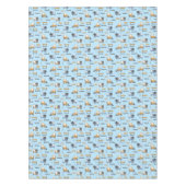 Bouwnijverheid Patroonblauw Tafelkleed (Voorkant)