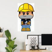 Bouwnijverheid Poster (Thuiskantoor)