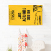 bouwonderneming | Yellow Crane Industrial Spandoek (Insitu)