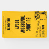 bouwonderneming | Yellow Crane Industrial Spandoek (Horizontaal)