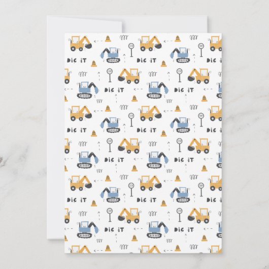 Bouwpakket Verjaardagsfeestje Kaart (Achterkant)