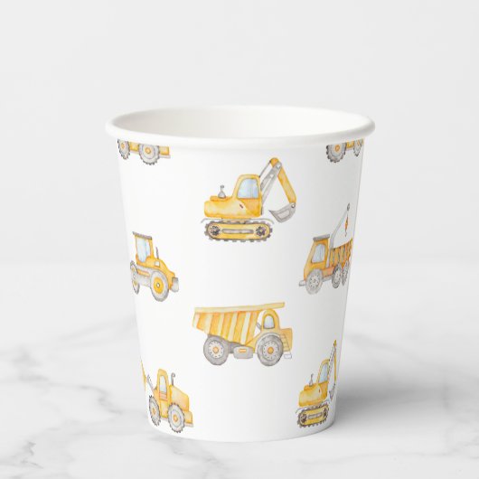 Bouwpartij document koppen papieren bekers (Achterkant)