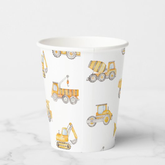 Bouwpartij document koppen papieren bekers (Rechts)