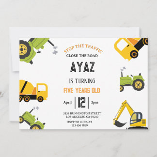 Bouwpersdump Truck Feestelijke Jongens Verjaardag Kaart