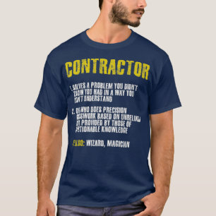 Bouwpersoneel Funny Contractor Gift Premium T-shirt