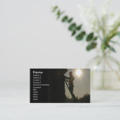 Bouwpersoneel, handig Man Visitekaartje (Staand voorkant)