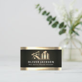 Bouwplaats | Vastgoedontwikkeling  Visitekaartje (Staand voorkant)