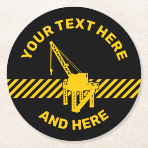 Bouwplatform Ronde Kartonnen Onderzetter