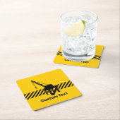 Bouwplatform Vierkante Kartonnen Onderzetter (Insitu)