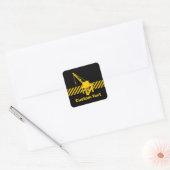 Bouwplatform Vierkante Sticker (Envelop)