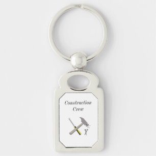 Bouwploeg met gereedschap sleutelhanger