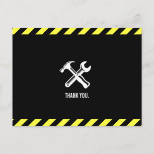 Bouwproject Custom Bedankt Briefkaart