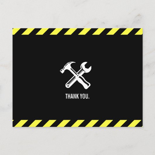 Bouwproject Custom Bedankt Briefkaart (Voorkant)