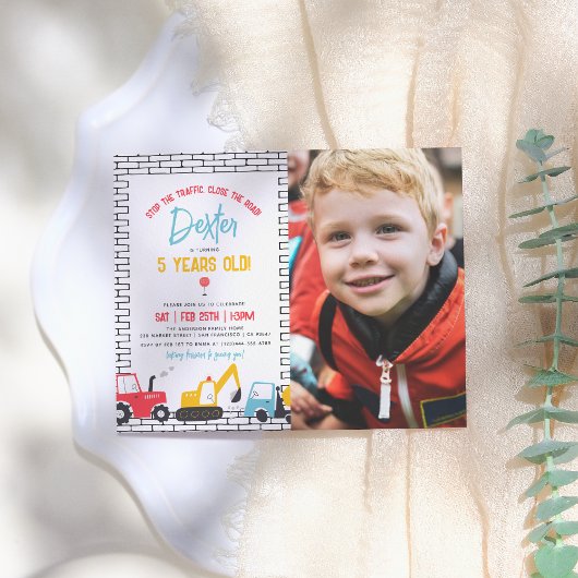 Bouwproject Foto Boy Birthday Budget Briefkaart