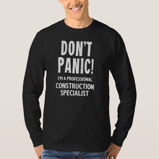 Bouwspecialist T-shirt (Voorkant)