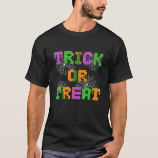 Bouwsteen Brick Trick or treat Halloween Mast T-shirt