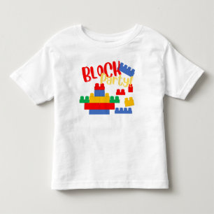 Bouwsteen Party Mega Blok geïnspireerd Kinder Shirts
