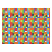 Bouwsteen rood blauw groen sinaasappel dineren tafelkleed (Voorkant (Horizontaal))