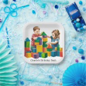 Bouwstenen bij de Birthday Bash Papieren Bordje (Feest)