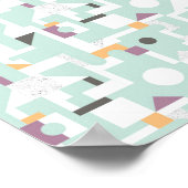 Bouwstenen - blauw poster (Hoek)