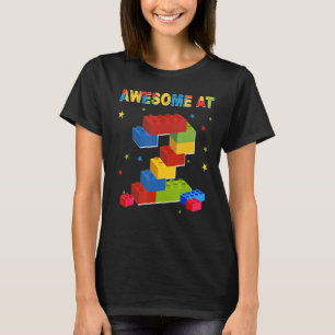 Bouwstenen Bricks 2 jaar oud Geweldige 2e BIR T-shirt