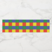 Bouwstenen en bakstenen Waterflesetiket Waterfles Etiket (Enkel label)