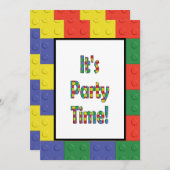 Bouwstenen en -blokken kaart (Voorkant / Achterkant)