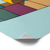 Bouwstenen - Kinderen speelgoed Poster (Hoek)