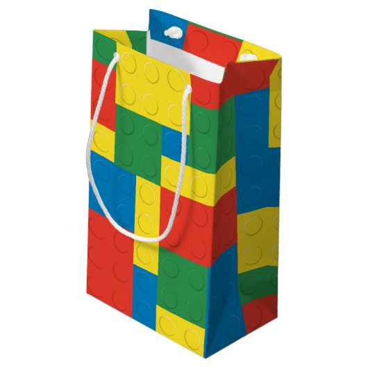 Bouwstenen Klein Cadeauzakje (Achterkant Gekanteld)