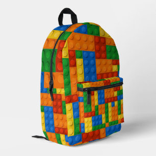 Bouwstenen Patroon skin Speelgoed Play Bricks Bedrukte Rugzak