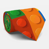 Bouwstenen Patroon skin Speelgoed Play Bricks Stropdas (Opgerold)