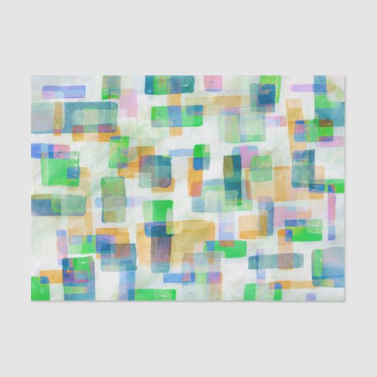 Bouwstenen Roze seafoam Tissuepapier (Voorkant)