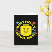 Bouwstenen Verjaardag Bouwer Blokken Figuur Kaart (Gele Bloem)