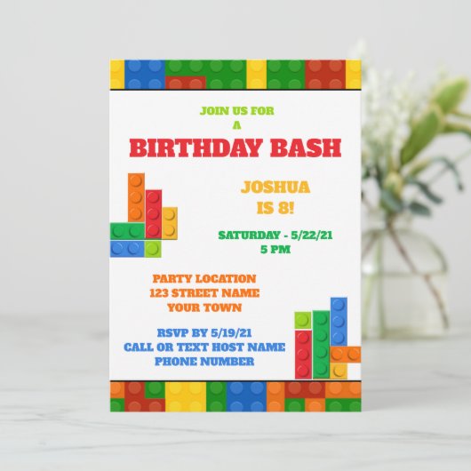 Bouwstenen Verzoeken op zaterdag Kaart (Staand voorkant)