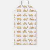 Bouwstortplaats Truck Party Label Cadeaulabel (Achterkant)