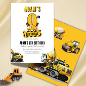 Bouwstortplaats Vrachtwagen Negende Verjaardagsfee Kaart