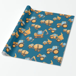 Bouwstortplaatsvrachtwagen Cadeaupapier