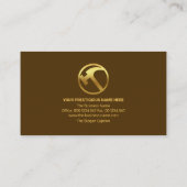 Bouwstructuurstructuurstructuurstructuurvezel (Ban Visitekaartje (Achterkant)