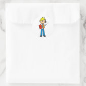 Bouwt Foreman Tshirts en geschenken Ronde Sticker (Tas)