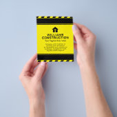 Bouwtape met logo flyer (Hand)