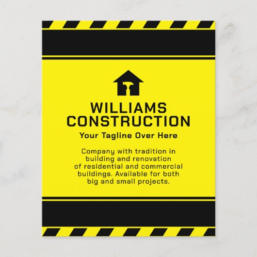 Bouwtape met logo flyer (Voorkant)