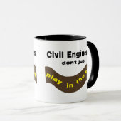 Bouwtechnici spelen mok (Voorkant rechts)