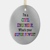 Bouwtechnisch Ingenieur Superkracht Keramisch Ornament (Rechts)