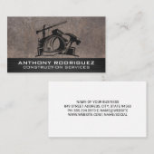 bouwterrein | geschoolde arbeiders visitekaartje (Voorkant / Achterkant)