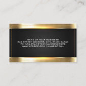 Bouwterrein | Goud en zwart vlees Visitekaartje (Achterkant)
