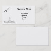 Bouwterrein met kraan visitekaartje (Voorkant / Achterkant)