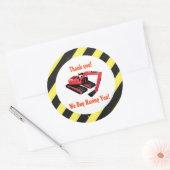 Bouwthema Ronde Sticker (Envelop)