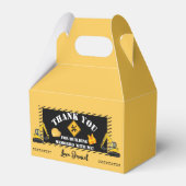 Bouwthema Verjaardagsgunst Box Bedankdoosjes (Voorkant Zijde)