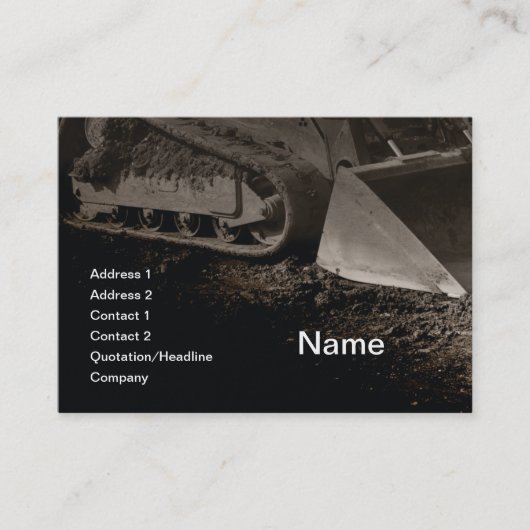 bouwuitrusting visitekaartje (Voorkant)